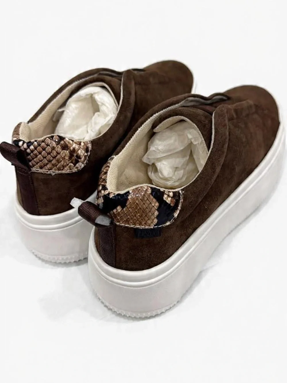 Linea Paolo Woman’s Brown Suede Slip-On Sneakers - Casual Comfort